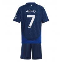 Maglia Calcio Manchester United Mason Mount #7 Seconda Divisa Bambino 2024-25 Manica Corta (+ pantaloncini)